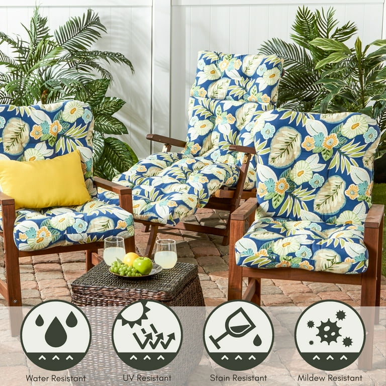 Greendale Home Fashions Outdoor Tufted 42'' x 21'' Chair Cushion
