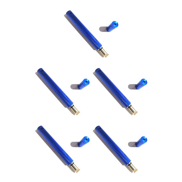 Sonducket Afilador de ranuras para cabeza de palo de golf, cuñas de hierro, herramienta de afilado de reacanalado de aleación de aluminio, Azul 5piezas