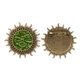 thumbnail image 1 of Las criaturas marinas Pin de gancho de metal vintage con forma de sol Unbranded M, 1 of 3