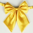 thumbnail image 1 of Elegant Solid Color Polyester Silk Bow Tie for Students Attachees and Flight Attendants Functional Accessory for Everyday Wear, 1 of 3