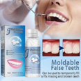 thumbnail image 4 of 30ml Faux Dents Moulables Particules Blanches Réutilisables Non Toxiques Remplissage Temporaire Regain Sourire, 4 of 5