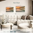 thumbnail image 4 of Elephant Stock Jacksonville Beach Pier Wall Art - Horizontal Canvas Wall Art - Living Room Wall Decor - Nautical Canvas - Beige And Orange Decor - 30" x 20", 4 of 8