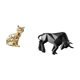 thumbnail image 5 of Figura de escritorio,Estatua de gato en estante,escritorio,oficina,decoración del hogar,Estatua de toro,Estatua de toro,figura decorativa para escritorio,Arte decorativo coleccionable para el, 5 of 8