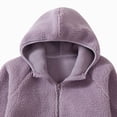 thumbnail image 7 of Staki Girls Fleece Jacket Soft Plush Sherpa Faux Fur Hooded Winter Jacket for Girls Warm Lightweight Cozy Teddy Coat 3-18Y(Sky Blue,9-10 Years), 7 of 7