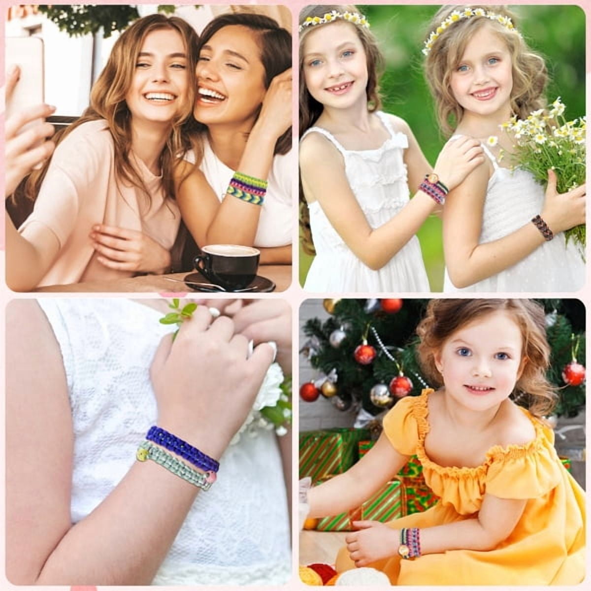 Friendship Bracelet Making Kit for Girls - DIY Arts and Crafts Birthday Gifts for 8-12 Years Old Kids, Multi-Coloured Bracelets String Jewelry Maker Kits Toys Children's Party Travel Activity