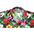thumbnail image 4 of LA LEELA Men's Hawaiian Shirts Short Sleeve Button Down Shirt Floral Shirt Men Casual Vacation Summer Tropical Island Shirts for Men Funny XXL Rose Mallow, Black, 4 of 7