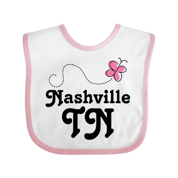 Inktastic Nashville Girls Baby Bib