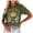 Army Green, variant on Fgnfyis Womens Short Sleeve Tops Women's Graphic Tees Hippie T Shirt Tops T Shirts for Women Army Green S