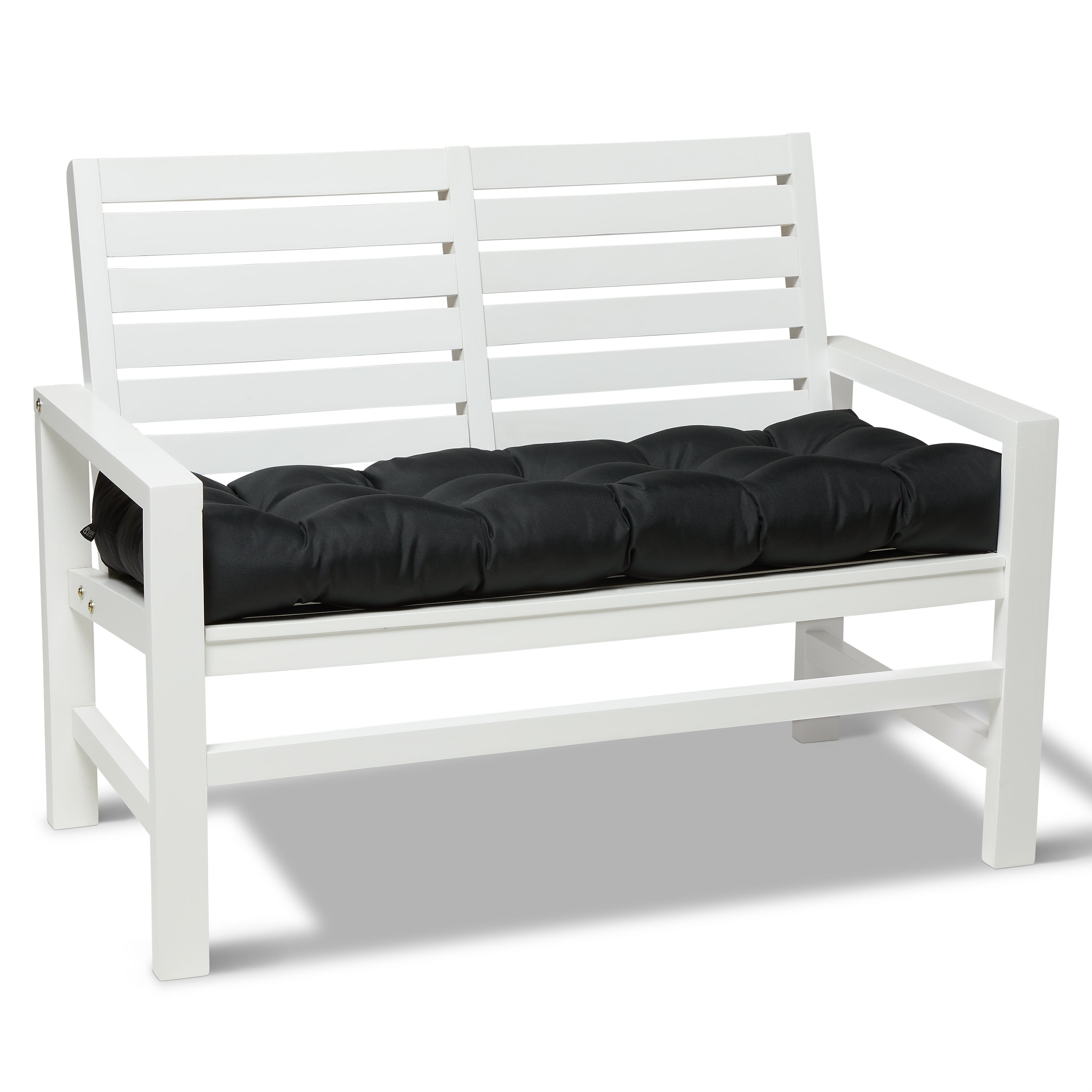 Classic Accessories Water-Resistant Indoor/Outdoor Bench Cushion Black 48"W x 18"D x 5"T