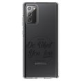 thumbnail image 1 of DistinctInk Clear Shockproof Hybrid Case for Samsung Galaxy Note 20 (6.7" Screen) - TPU Bumper Acrylic Back Tempered Glass Screen Protector - Always Do What You Love - Nurse Life Black, 1 of 3