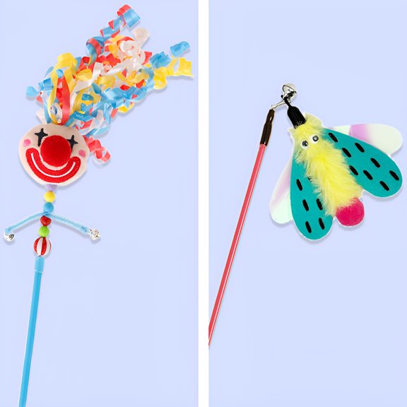 BESTSKY 2Pcs Interactive Cat Toy,Immediate Play Activation Cat Toys Interactive,Safe Toy Interaction Kitten Toys,Style1