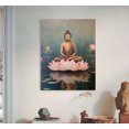 thumbnail image 3 of Cuadro Buda Pintura Moderno Decorativo En Lienzo Canvas Algodón No Sintetico Tipo Oleo, 3 of 4