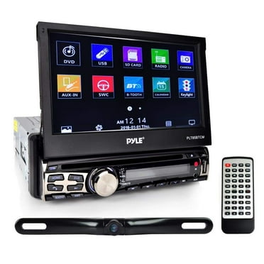 PYLE PLR14MPF - In-Dash AM/FM-MPX MP3 Shaft Style Dual Knob Radio w/USB ...