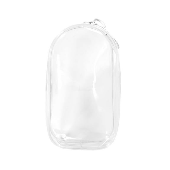 7.48x4.13in Clear PVC Cosmetic Bag - Waterproof Zippered Toiletry Pouch for Travel & Organizing (Unisex)