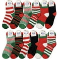 thumbnail image 4 of Yacht & Smith 12 Pairs Christmas Fuzzy Socks, Womens Holiday Slipper Sock, Furry, Bulk Gift Holiday Stocking Stuffer, 4 of 7