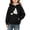 Black, variant on Yeaiivve Girls Halloween Pullover Hoodie Cute Ghost Graphic Hooded Sweatshirts Kangaroo Pocket Casual Oversized Hoodies Kids Boys Back to School Wear Black 3 Years