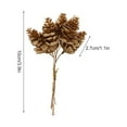thumbnail image 3 of Christmas Tree Pinecone Decoration Fake Plant Gift Box Decorations Diy Crafts 6Pcs Artificial Stems, 3 of 13
