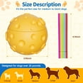 thumbnail image 6 of Interactive Dog Toy & Dog Treat Ball，Freezable Fillable Rubber Dispenser，Chew Puzzle Toy Pup Frozen Treat for Samll Medium Large Dogs, 6 of 8