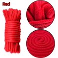 thumbnail image 3 of Soft Cotton Rope 32 Feet / 10 Length 1/3 Inch Thick Durable Twisted Rope Cord for Climbing Pack Braid Home Decor(2 Pack, Upgrade- Red-Black)by Torubia, 3 of 7