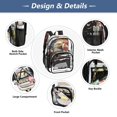 thumbnail image 4 of ALAZA Clear Backpack Eagle with Flag PVC Transparent BookBag, 4 of 7