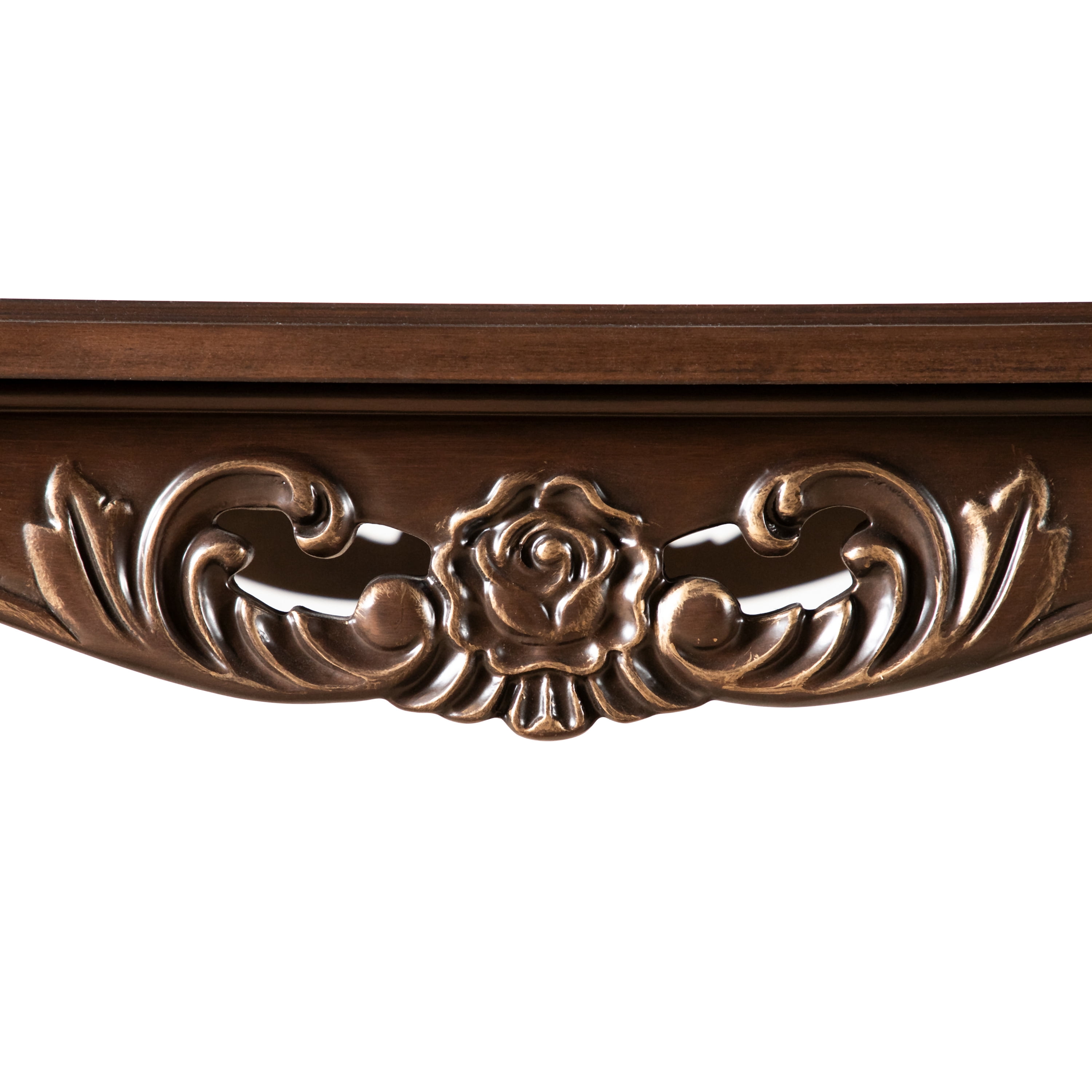 Furniture of America Emmell Traditional Solid Wood End Table, Cherry