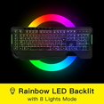 thumbnail image 2 of Teclado Gamer DeLUX Ergonómico Iluminación de Arcoíris LED, 2 of 2