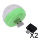 thumbnail image 1 of 2xMini USB Etapa Discoteca Luz Control De Voz Bola Mágica Lámpara RGB LED Bombilla Verde 2 piezas, 1 of 8