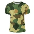 thumbnail image 4 of Camouflage Graphic Tees for Big and Tall Mens Short Sleeve T-Shirt Crew Neck Pullover Fashion Loose Blouses Tops, 4 of 4