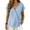 Light blue, variant on Cotton Linen Tops For Women,Peasant Tops For Women Elegant Loose Fit Top Cotton Gauze Shirts For Women Elegant Blouse Business Casual Outfits Muslin Shirt Summer Tops Button-Front Tunic Green L