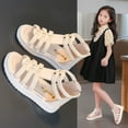 thumbnail image 2 of Sandalias de verano para niñas, estilo grande, con suela suave y punta abierta, zapatos de princesa para niñas pequeñas, zapatos romanos para bebés y niños, 2 of 6