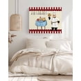 thumbnail image 3 of Chef Wall Art for Living Room,Canvas Picture Wall Decor for Bathroom Bedroom,Red Fruit Cake Hat Kitchen Gourmet Vintage Painting Artwork for Office Kitchen Hallway Dining Room Home Decor 16"x20", 3 of 8