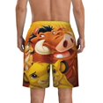thumbnail image 4 of The Lion King Mens Swim Trunks Quick Dry Board Shorts with Mesh Lining, Hawaii Beach Shorts Swimwear Bathing Suits, 4 of 7