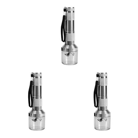 

jinsenhg 1/2/3 Aluminium Grinder Portable Electric Hand Held Type Battery Operated Crusher Hiking Shredding Mill Grinding Tool Accessories Silver (Silver ) 3x