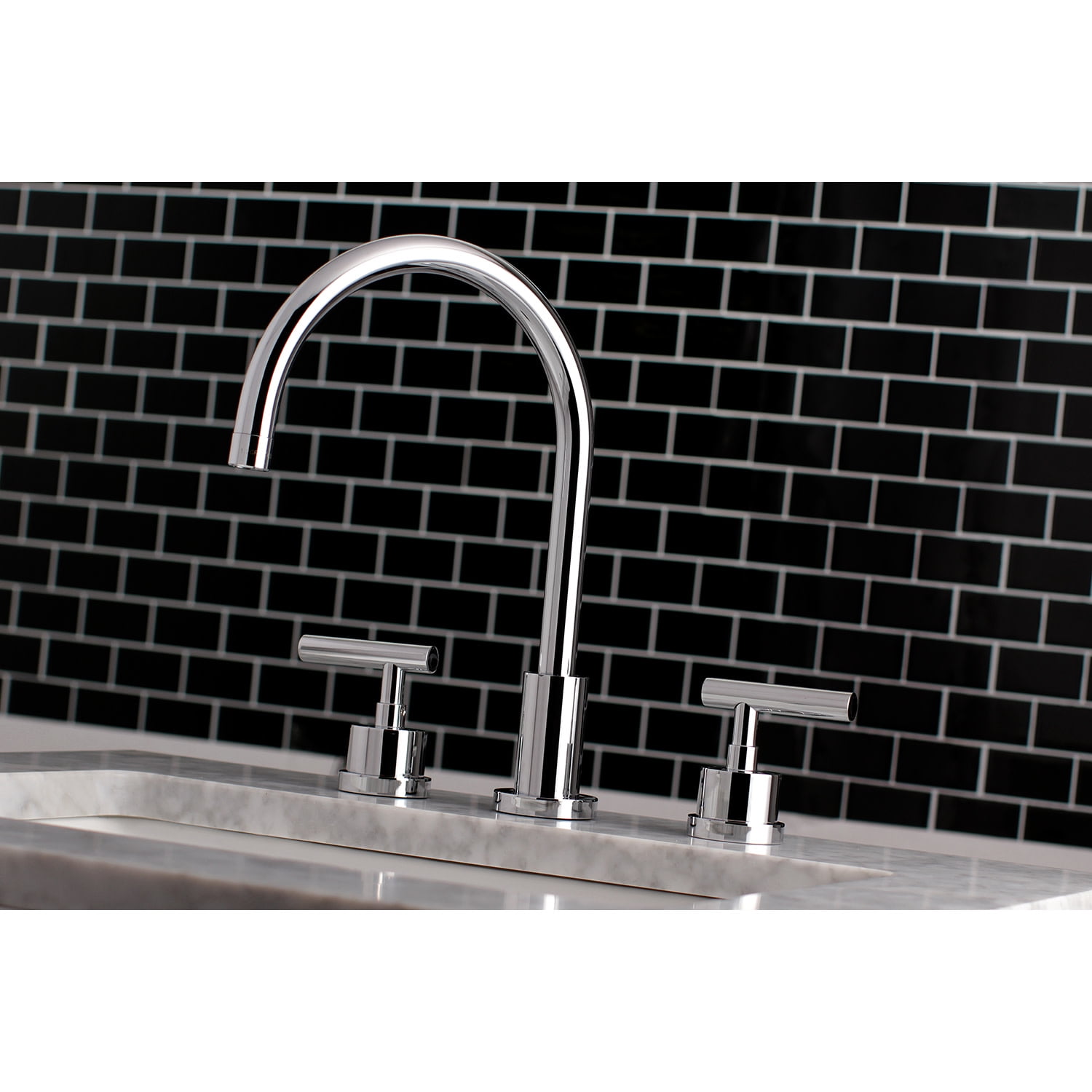 Kingston Brass KS8921CML 8 in. Widespread Bathroom Faucet, Polished Chrome