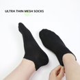 thumbnail image 5 of SERISIMPLE Women Thin Bamboo Ankle Sock Low Cut No Show Running Arch Support Socks 5 Pairs (Black, Medium), 5 of 6