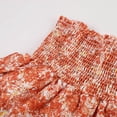 thumbnail image 6 of zaveiop Floral Skorts for Woman Ruffle Mini Skirt with Shorts Underneath Causal Summer Boho Outfits (Orange, XXL), 6 of 8