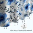 thumbnail image 6 of Pioneer Flower Floral Print Pattern Shower Curtain 72"x84" ,Bathroom Decorative Shower Curtains Set with 12 Hooks,Modern Waterproof Washable Shower Curtain, 6 of 6