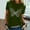 Army Green, variant on Sakmal Ladies Tops Plus Size Short Sleeve Graphic Butterfly Crew Neck T-Shirts Plus Size Ladies Shirts