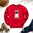 thumbnail image 3 of Funny Santa Pug Christmas Sweatshirt, 3 of 10