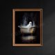 thumbnail image 1 of Póster de Ghost In Wildflowers, póster Vintage gótico de Dark Academia, pintura en lienzo, imágenes artísticas de pared, decoración de la habitación del hogar de Halloween, 1 of 4