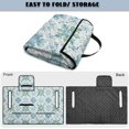 thumbnail image 6 of Whosucclay Blue Floral Leaves Golf Cart Accessories, Foldable Golf Cart Seat Covers Comfortable 4 Storage Pockets for Club Car EZGO Yamaha Carts, 6 of 9