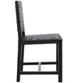 thumbnail image 5 of SAFAVIEH Sorrento Coastal Leather Solid Dining Side Chair, Black/Black, 5 of 12