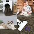 thumbnail image 6 of GlowSol 8' x 10' Area Rug Modern Braided Print Rugs for Living Room Bedroom Non-Slip Low Pile Accent Rug Washable Floor Cover, Black Brown, 6 of 8