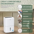 thumbnail image 3 of Shinco 7,000 Sq.Ft Energy Star Dehumidifier with Pump, Ideal for Large Industrial Rooms and Home Basements, Efficient Moisture Removal and Humidity Control, 1.85 Gallons Water Tank, 3 of 10