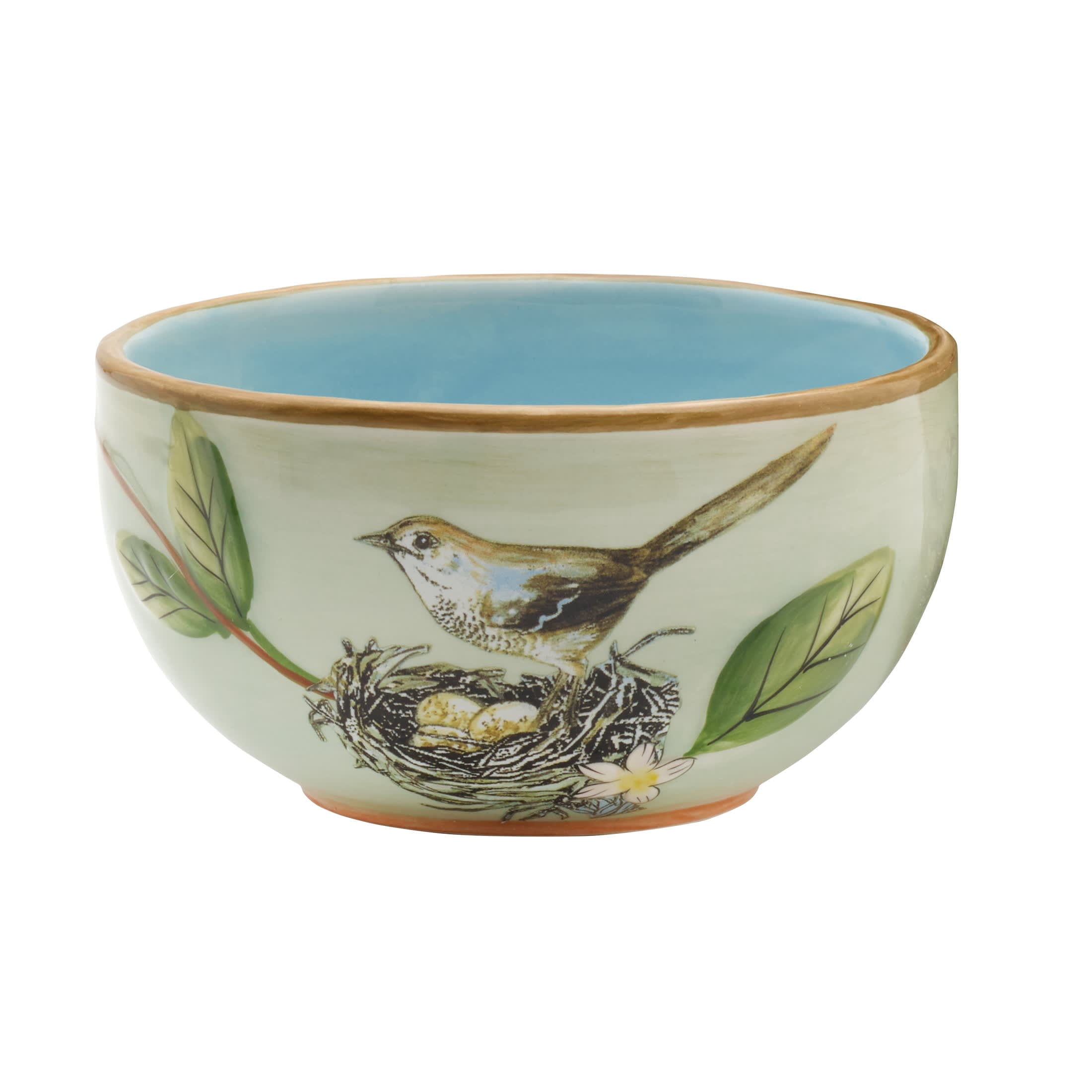 Fitz and Floyd Toulouse 19 oz Green Earthenware Small Tableware Bowls (4 Count)
