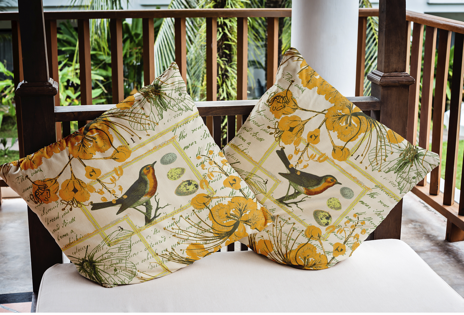 Simply Daisy 16" x 16" French, Country Multi-color Polyester Throw Pillow