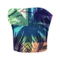 thumbnail image 4 of Nmnitkp Tube Tops for Women Hawaiian Style Flower Graphic Print Strapless Top Bandeau Crop Top Premium Healthy Fabric Tube Top Summer Streetwear, 4 of 4