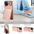 thumbnail image 6 of Dteck for Apple iPhone 11 Wallet Card Case, Shockproof Ring Holder Stand Slim PU Leather Phone Case for Men Women Thin Rugged Protective Cover, rosegold, 6 of 8