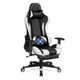 thumbnail image 1 of Costway Massage Gaming Chair Recliner Gamer Racing Chair w/ Lumbar Support & Footrest, 1 of 10