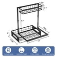 thumbnail image 3 of Organizador para debajo del lavabo Fabutier, paquete de 2 unidades, cocina y baño, negro, 3 of 8